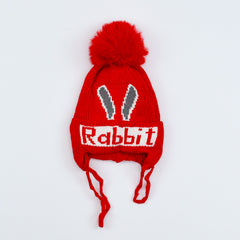 Stylish Rabbit Pom Pom Beanie