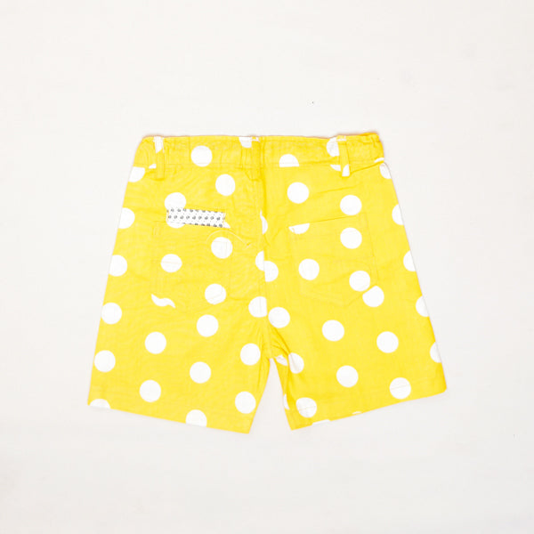 Polka Dots Printed Cotton Girl Shorts