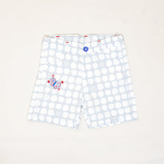 Butterfly Pattern Embroidered Cotton Girl Shorts