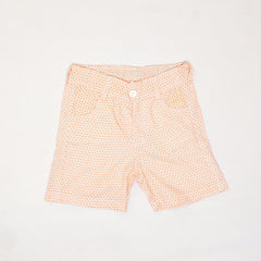 Small Dotted Printed Cotton Girl Shorts