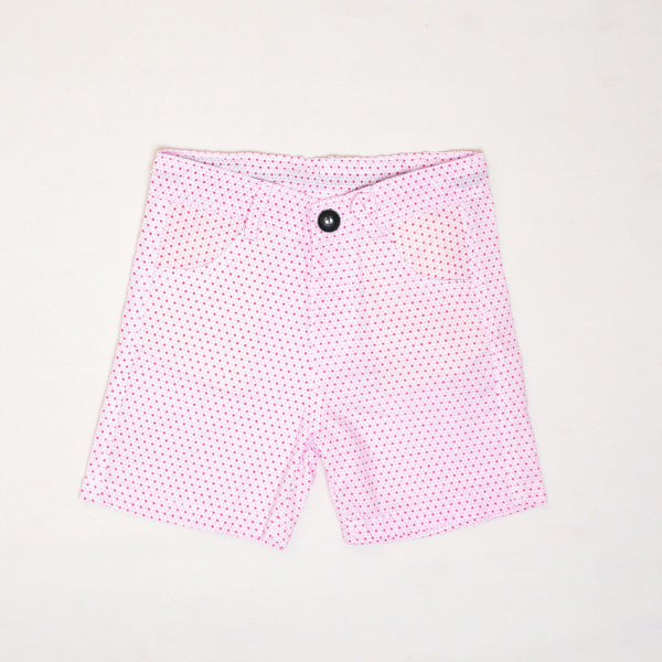 Small Dotted Printed Cotton Girl Shorts