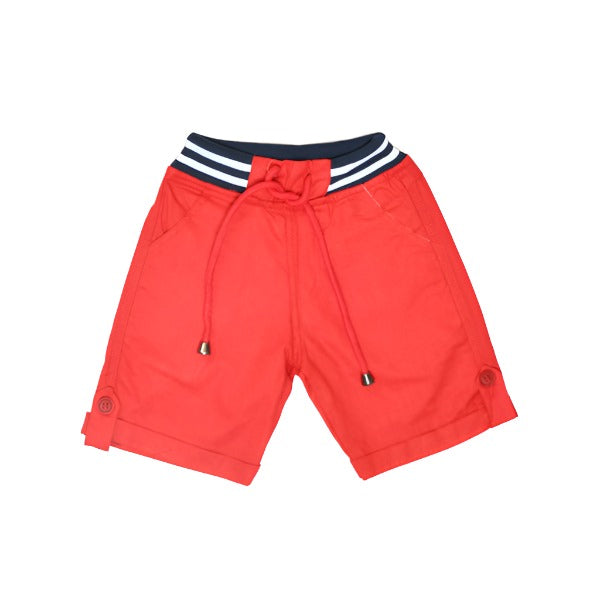 Basic Daily Wear Two Shades Elasticated Belt Cotton Boy Shorts