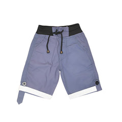 Basic Daily Wear Contrast Shade Elasticated Belt Cotton Boy Shorts