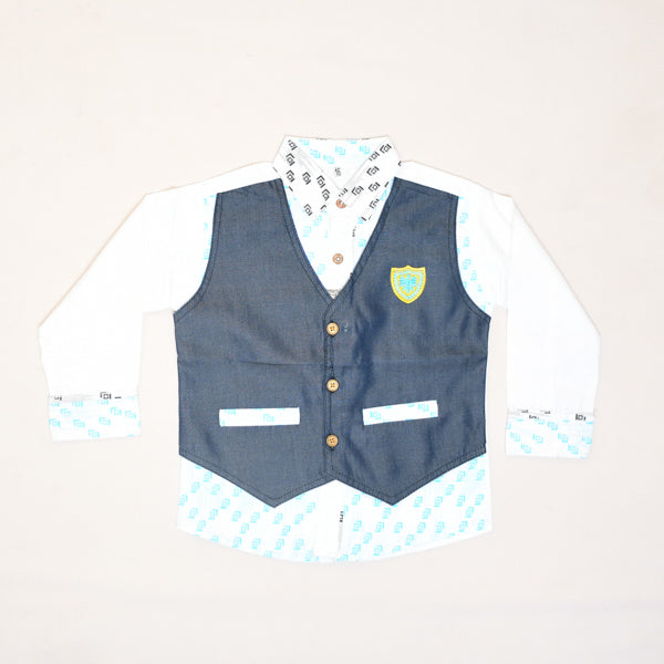 WAIST COAT STYLE SHIRT