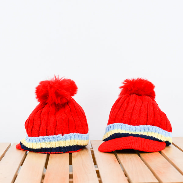 Kids Winter Pom Pom Cap