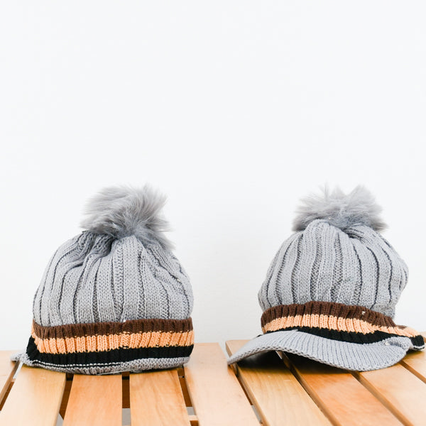 Kids Winter Pom Pom Cap