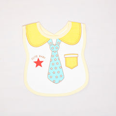 Silver Spoon Cute Baby Collar Tie Style Bib