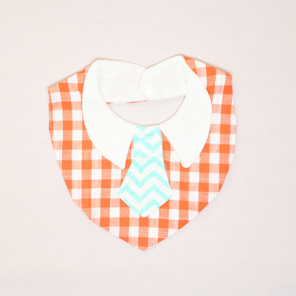 Silver Spoon Cute Baby Collar Tie Style Bib