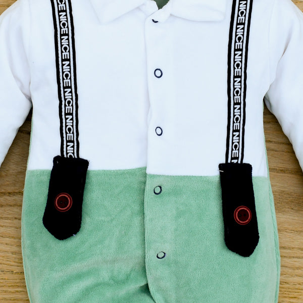 Full Body Closed Feet Gentleman Romper