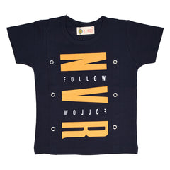 Boys Follow NVR T Shirt in Red Color