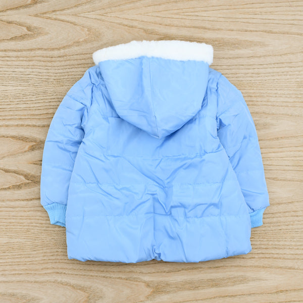 Girl Bunny Puffer Jacket With Hood