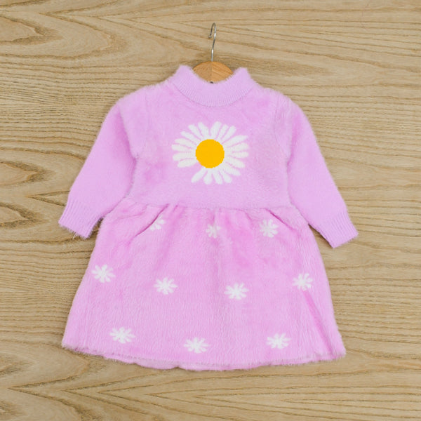 Daisy Flower Frock Style Girls Sweater