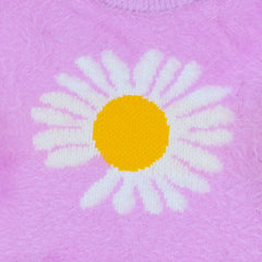 Daisy Flower Frock Style Girls Sweater