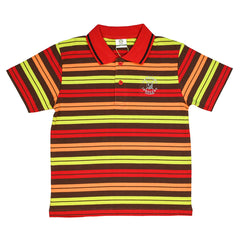 Boys Multi Colors Stripes T-Shirt