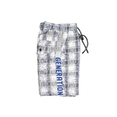 Boys Check Pattern Cotton Shorts