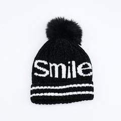 Stylish Smile Pom Pom Beanie