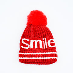 Stylish Smile Pom Pom Beanie