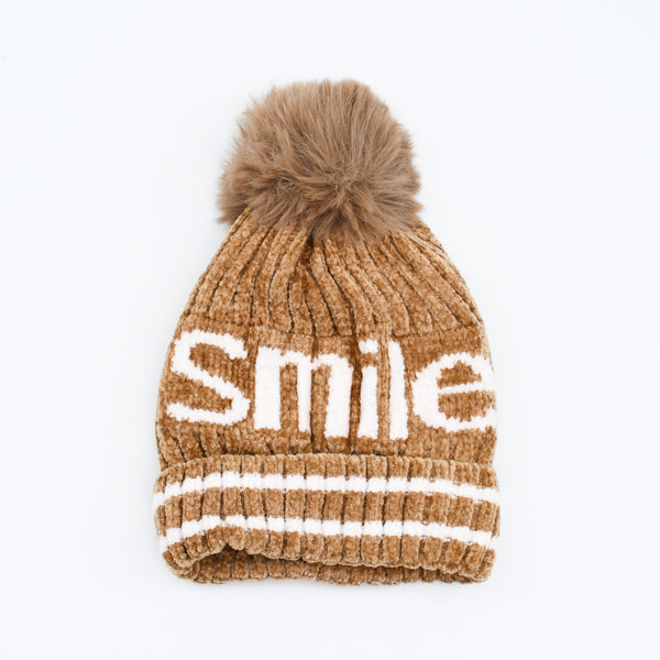 Stylish Smile Pom Pom Beanie