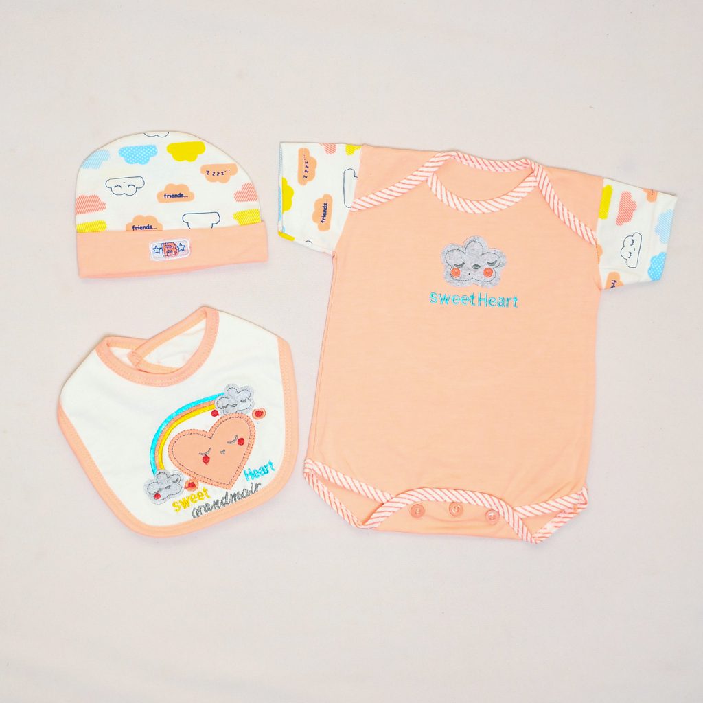 6 Piece New Born Rainbow Sweet Heart Starter Set