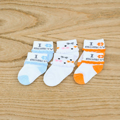 New Born Soft Feel Love Mummy Socks Set