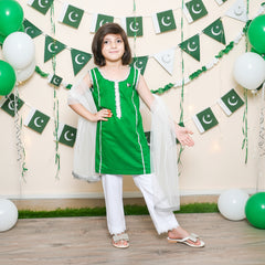 Independence Day 2 Piece Shirt Trouser With Dupatta