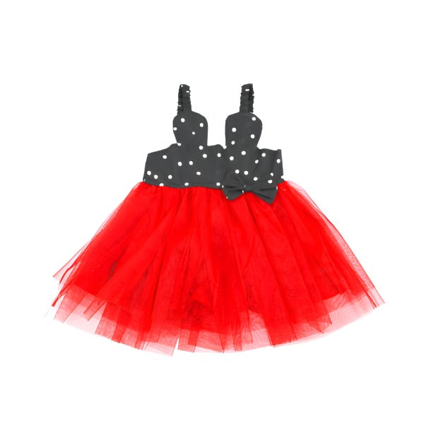 Girl Minnie Cotton Mesh Tutu Frock