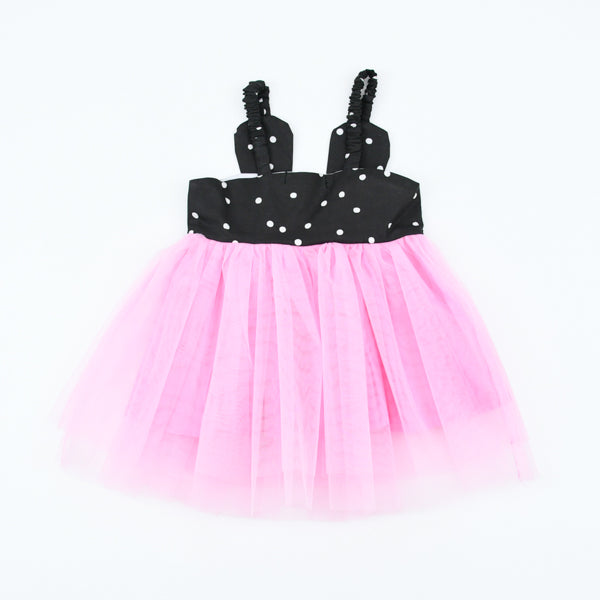 Girl Minnie Cotton Mesh Tutu Frock