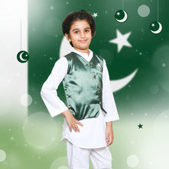 Independence Day Shirt Trouser with Waistcoat