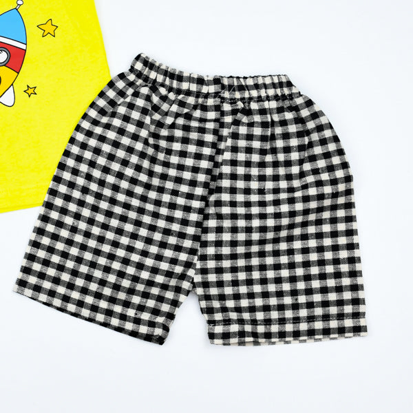 Space Rocket 2 Piece Boys Shirt and Shorts Set