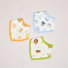 Just of Love 3-Pieces Multi Color Different Designs Bib Set