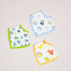 Just of Love 3-Pieces Multi Color Different Designs Bib Set