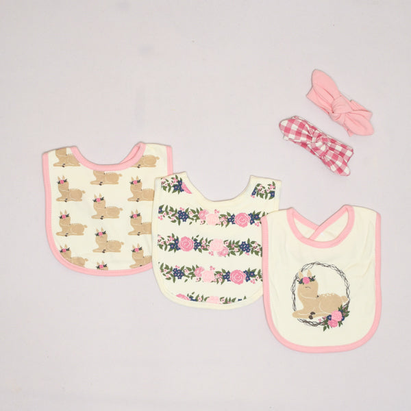 Hudson Baby Fawn 5-Pieces Bib Set