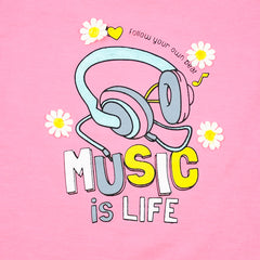 Music Style Girls T- Shirt