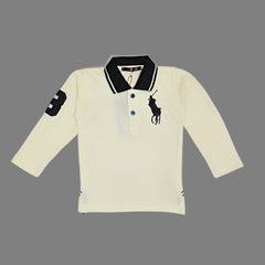 Polo Full Sleeves Collar Neck Boys T-Shirt