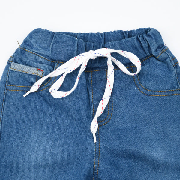 Denim Draw String Boys Relax Wear Shorts