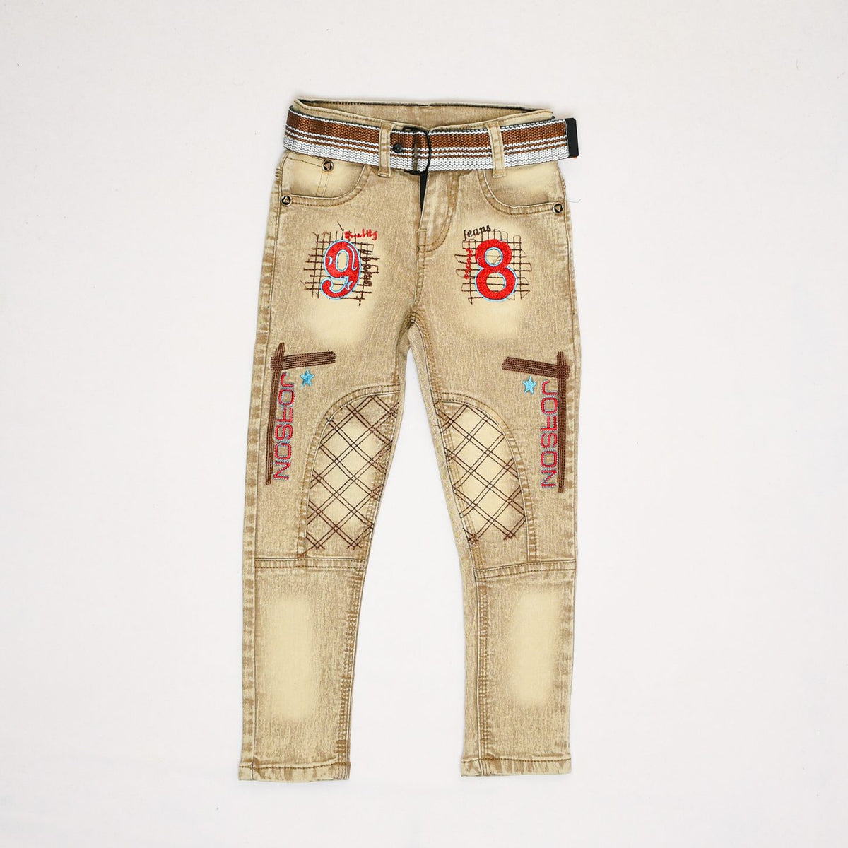 Boys Friendly-9 Pants in Fawn Color