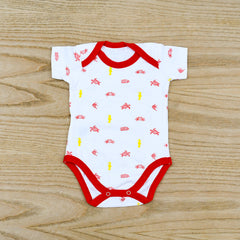 Baby Girl Baby Boy Printed Short Sleeves 100% Cotton Body Suit