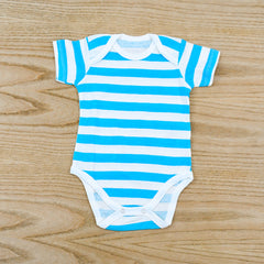 Baby Girl Baby Boy Stipes Short Sleeves 100% Cotton Body Suit