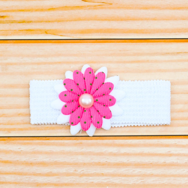 Floral Pearl Girls Headband