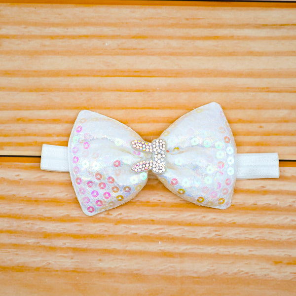 Girl Sequin Bow Tie Headband