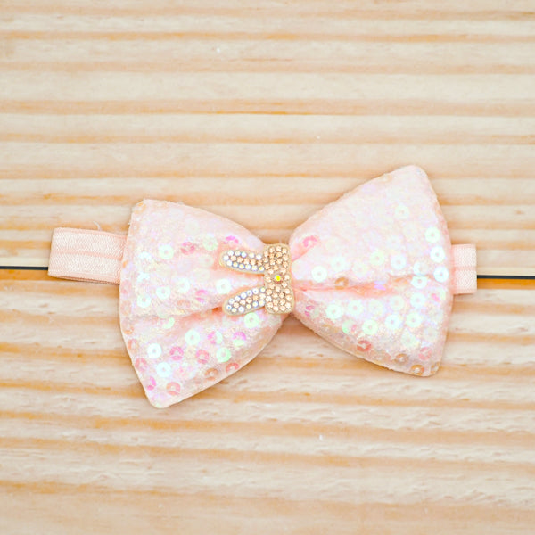 Girl Sequin Bow Tie Headband