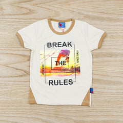 Break The Rules Round Neck Boys T-Shirt