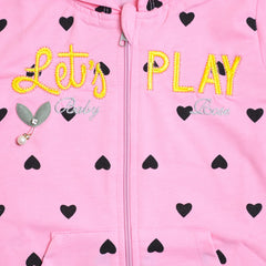 Let's Play Hooded Girls  Sweatshirt