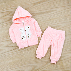 Baby Girl Baby Boy 3 Piece Superior Quality Teddy Bear Super Warm Winter Dress