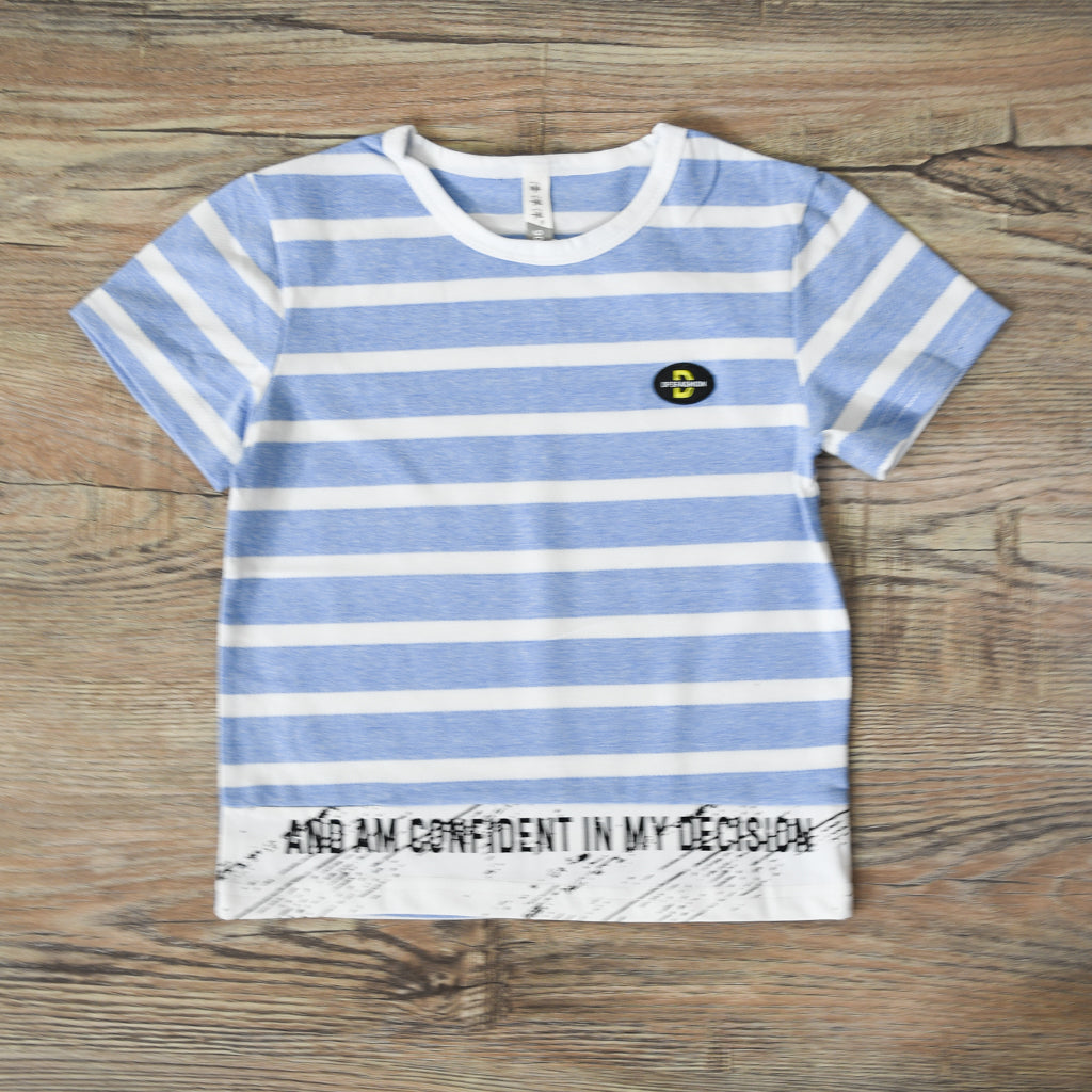 Boys Superior Quality Stripes And I Am Confident in My Decisions T-Shirt