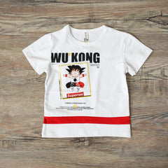 Boys Superior Quality WU KONG T-Shirt in White Color