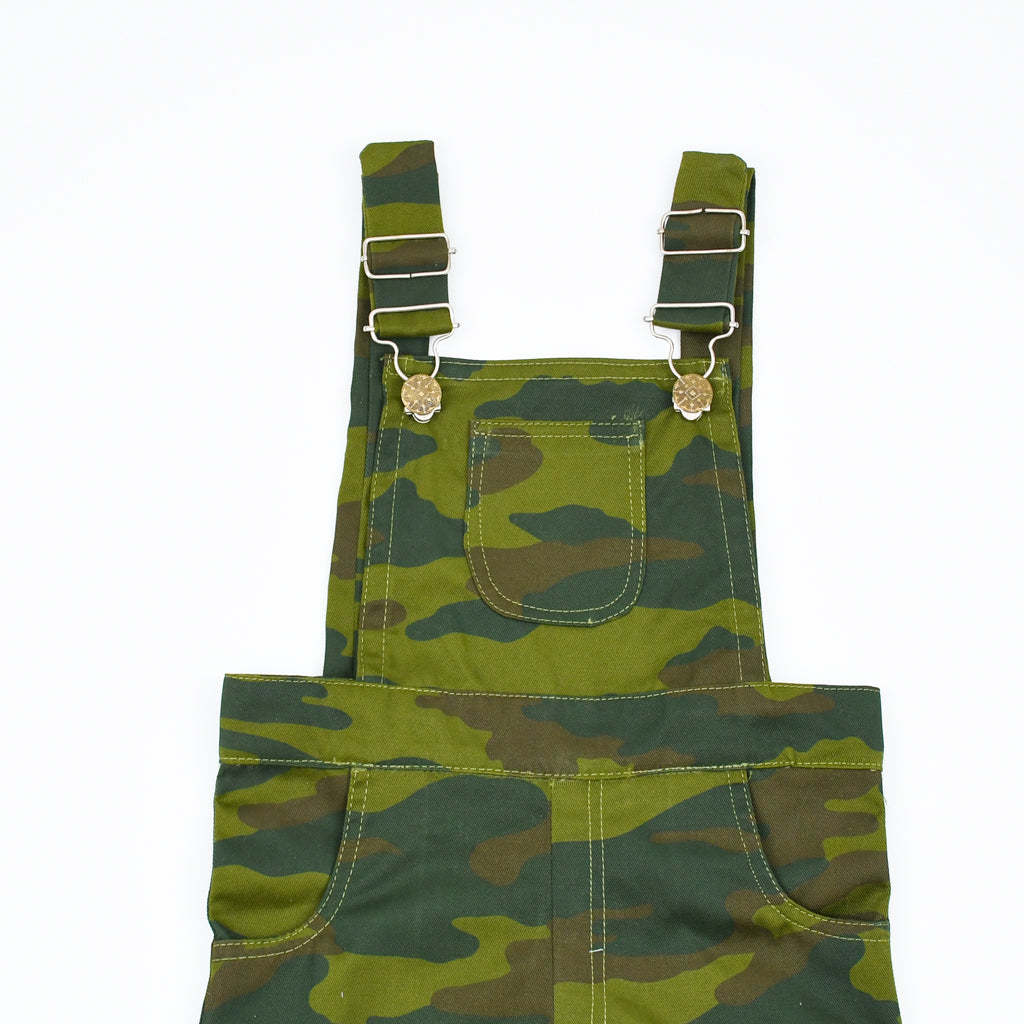 Camouflage Side Pocket Girls and Boys Dungaree Pants