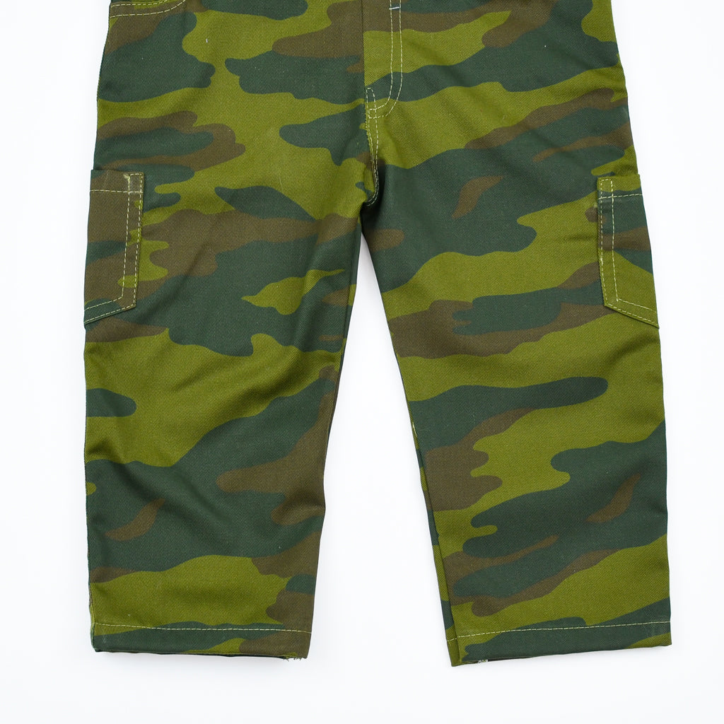 Camouflage Side Pocket Girls and Boys Dungaree Pants