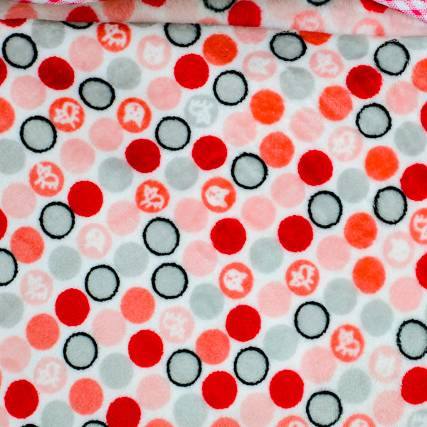 Hooded Polka Dots Unisex Baby Flannel Blanket