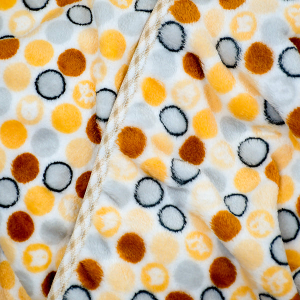 Hooded Polka Dots Unisex Baby Flannel Blanket